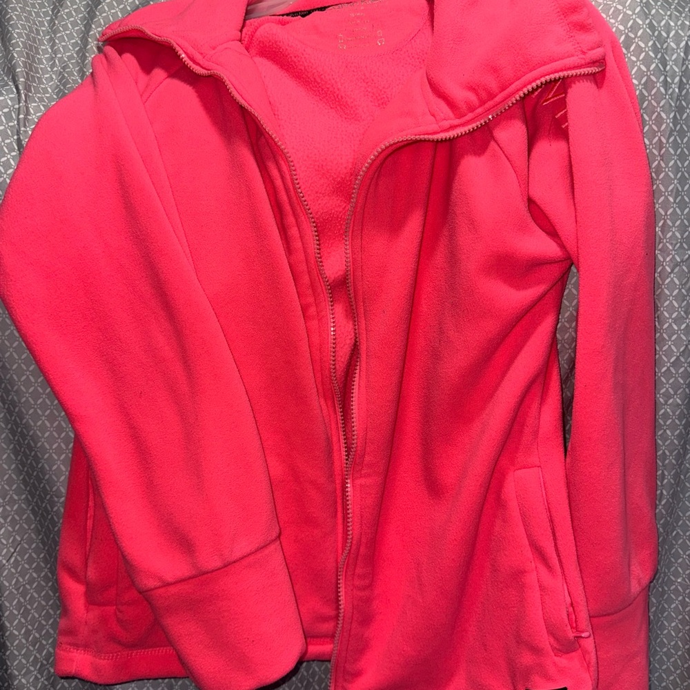 Vibrant Calvin Klein Pink Fleece Jacket